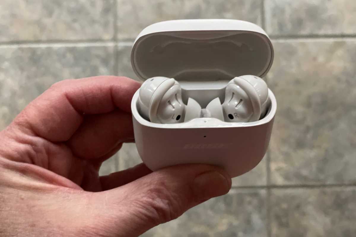 Bose QC EarBuds in their case
