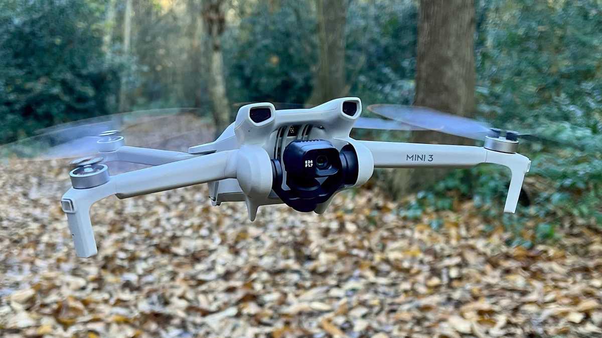 DJI Mini 3 drone flying