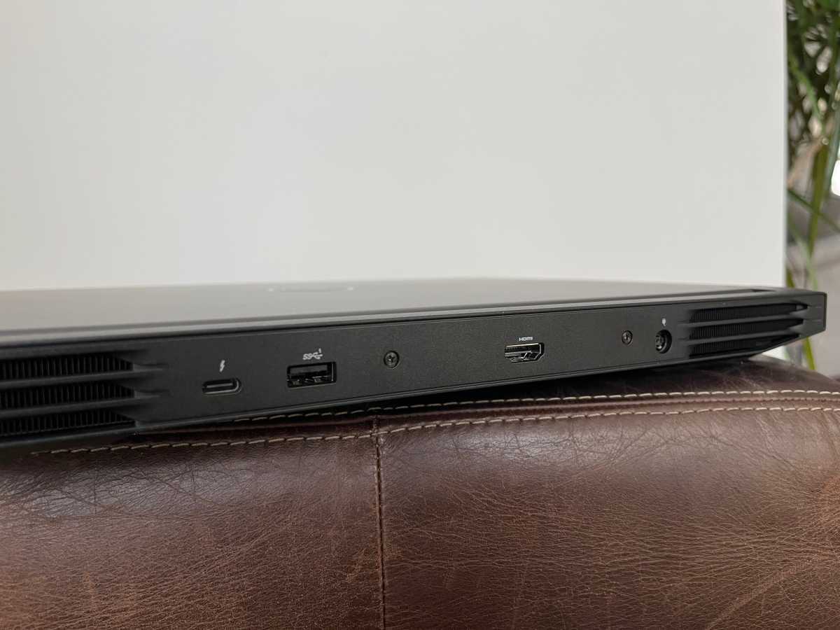 Dell G16 rear ports