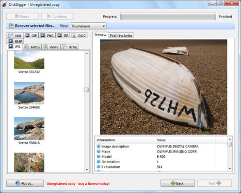 How to undelete files with DiskDigger