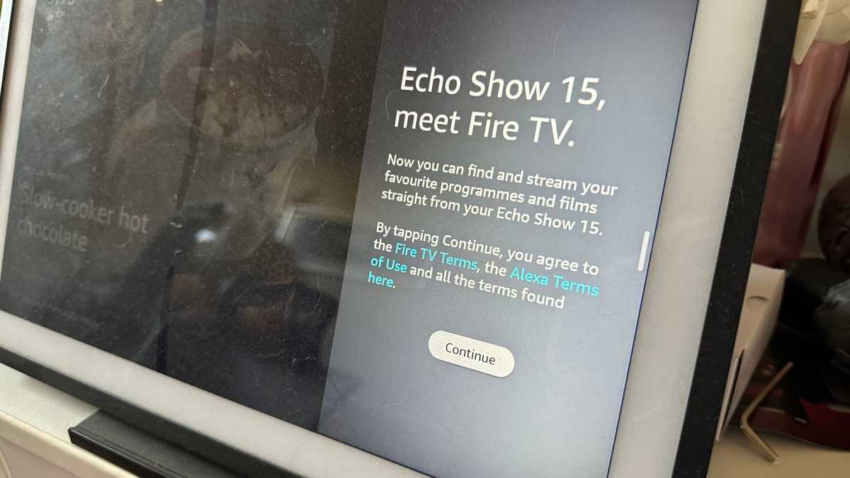 Fire TV update on Echo Show 15