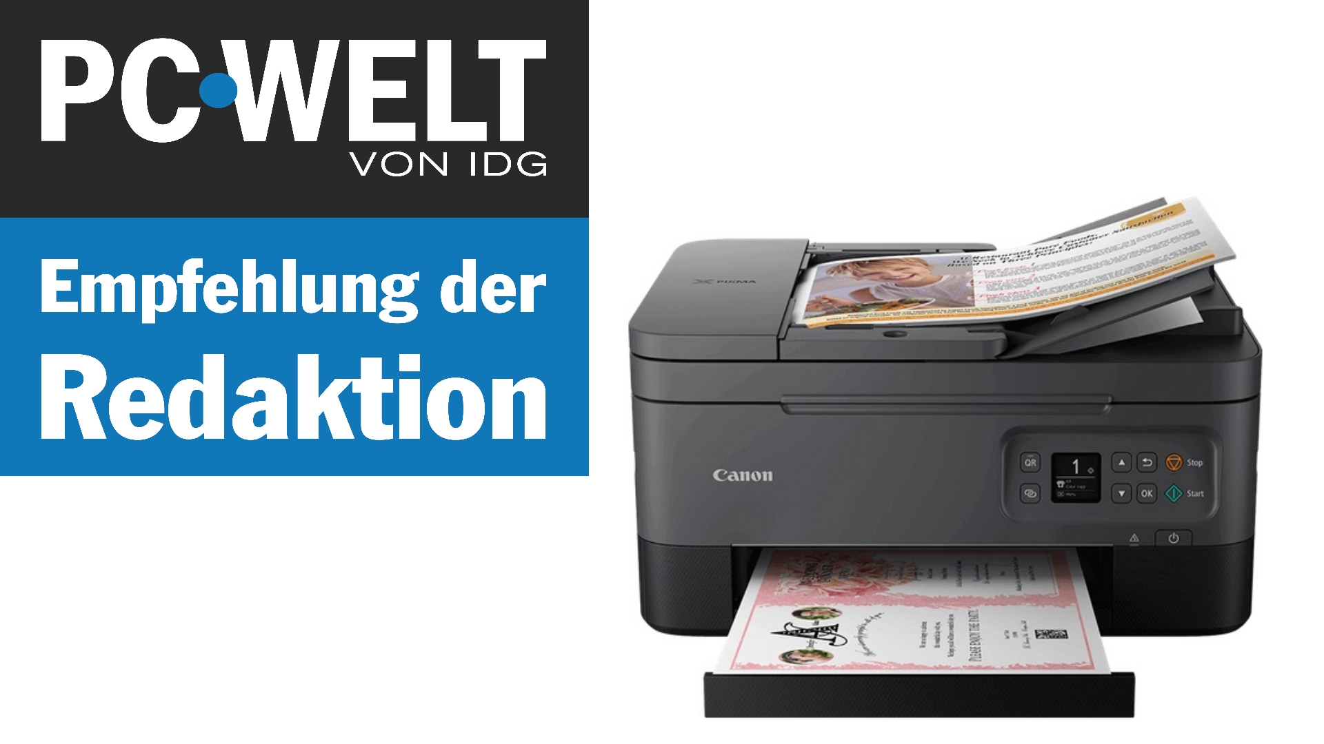 Canon Pixma TS7450: Empfehlung der Redaktion