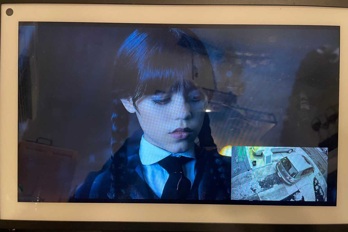 Fire TV on Echo Show 15 with Ring Camera in picture-in-picture