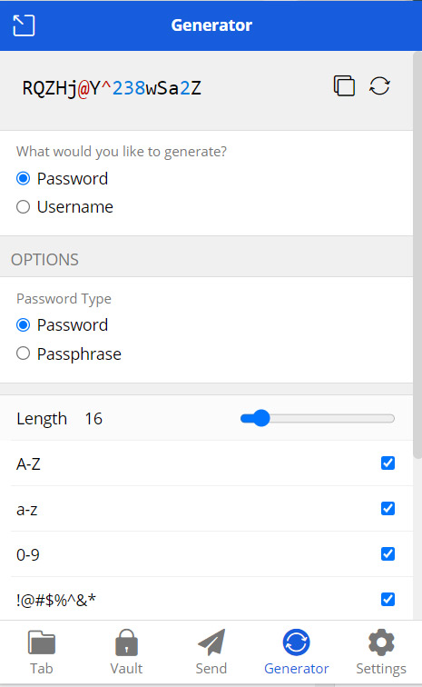 Good passwords to use - generator
