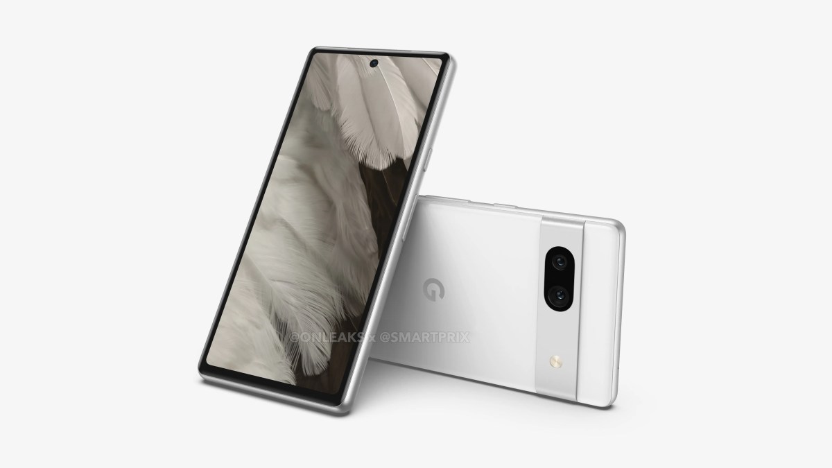 Google Pixel 7a Onleaks render