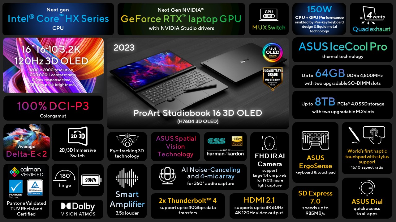 Asus ProArt StudioBook 16 3D OLED