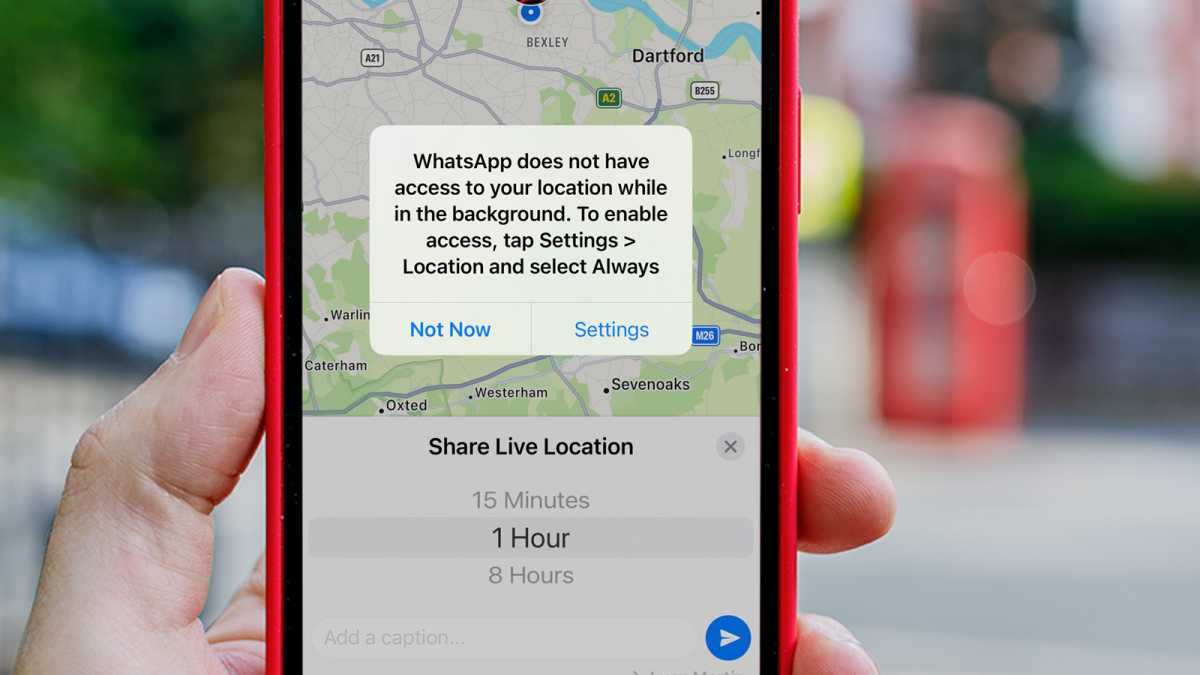 How to track live location on WhatsApp