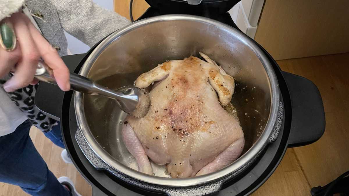 Instant Pot Duo Crisp with Ultimate Lid - roast chicken