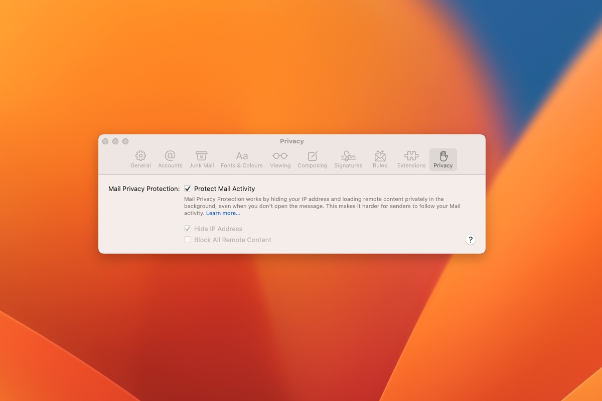 How to protect Mail Mac