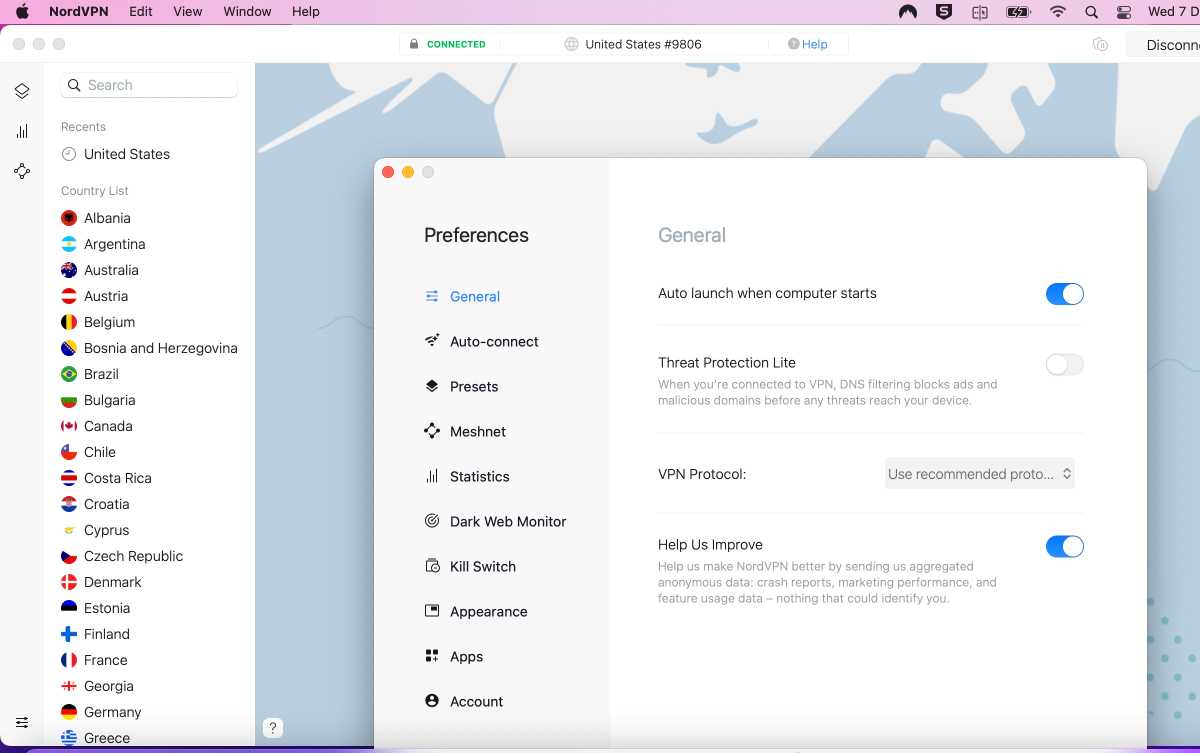 - Dans Tutorials Nord VPN settings