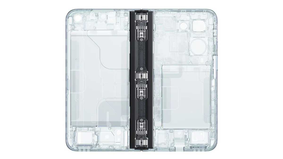 Estructura interna del Oppo Find N2