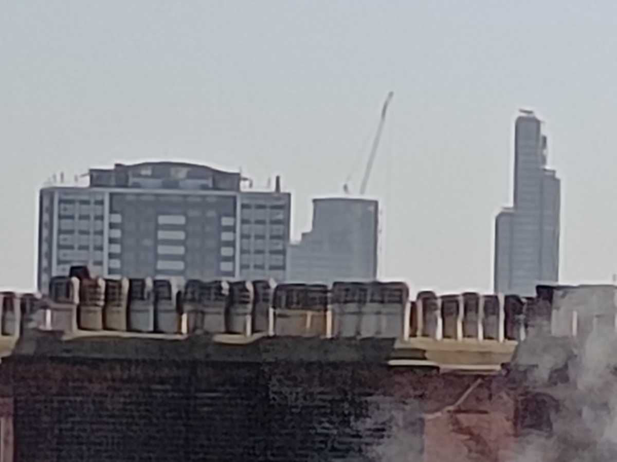 Shot of London skyline X20 zoom