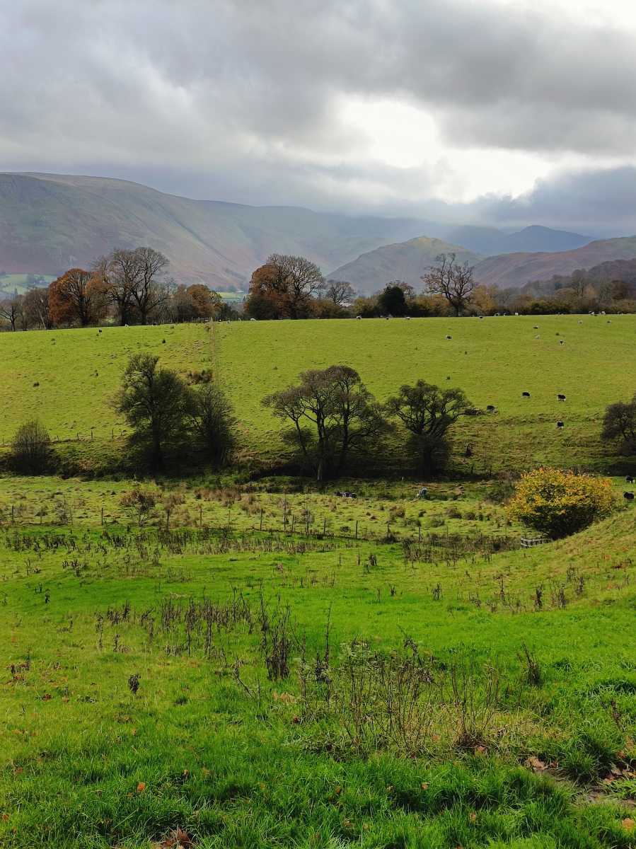 Lake District field and hills landscape shot X2 Zoom