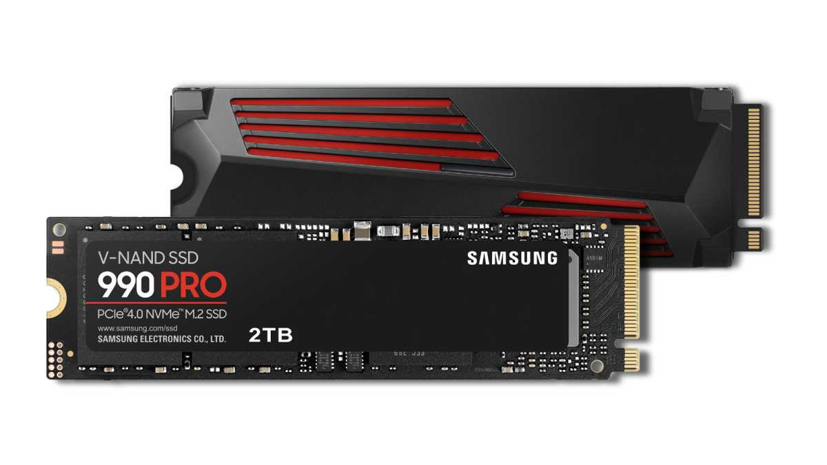Samsung 990 Pro 2TB with both Heatsink and without