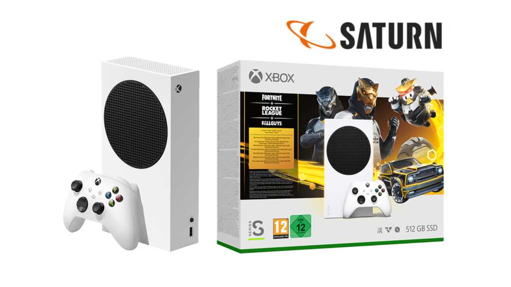 Image: Xbox Series S gÃ¼nstig bei Saturn mit 3 Spielen und Extras
