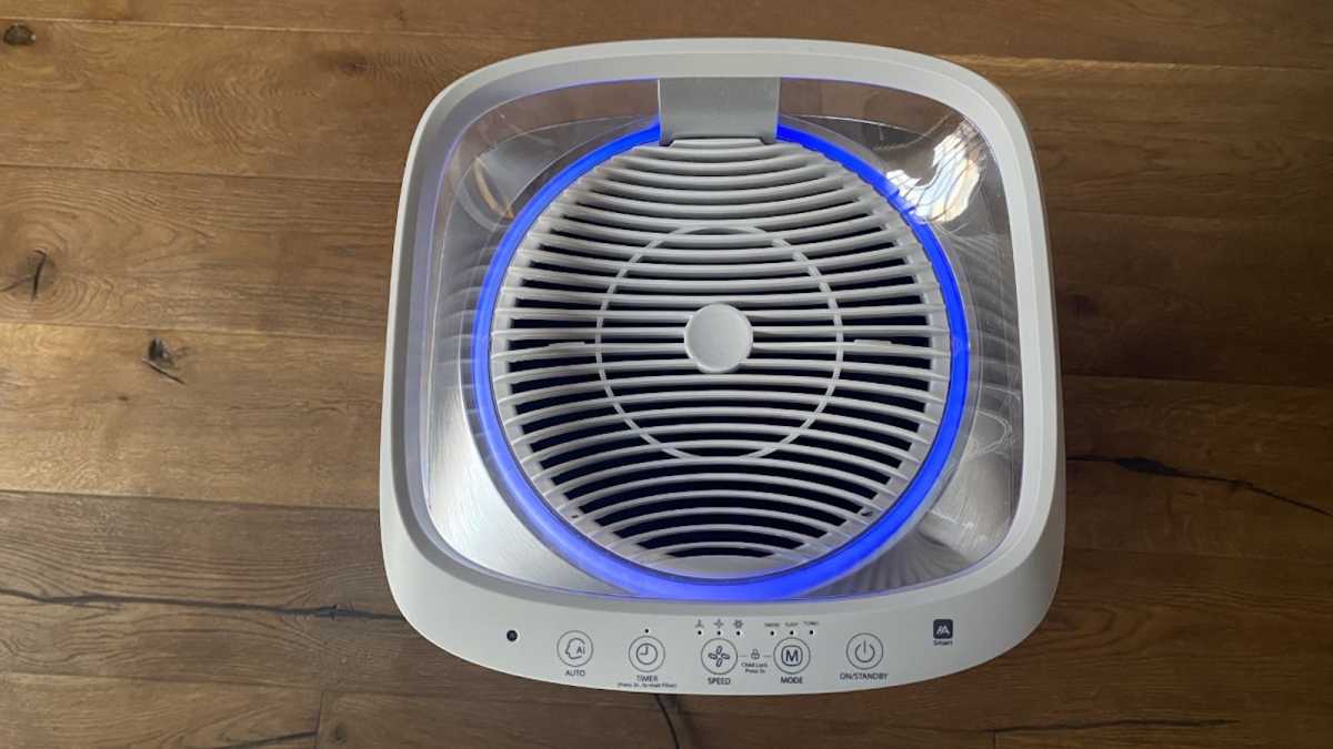 Toshiba air purifier from above
