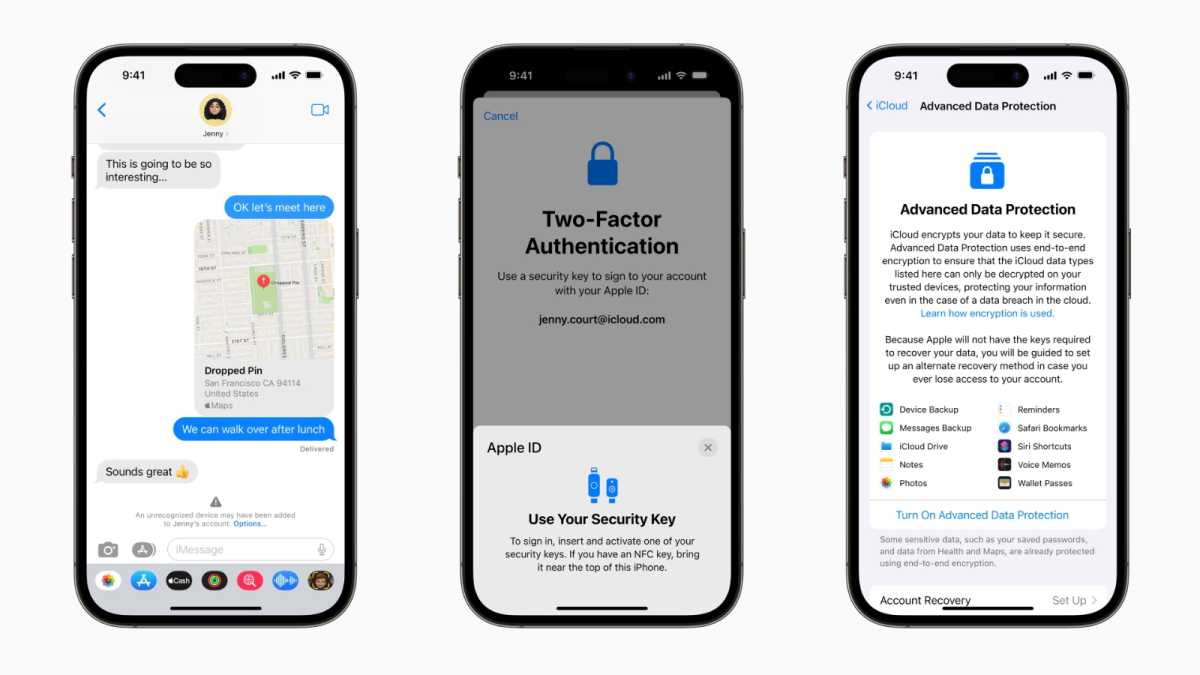 New Apple cloud security features