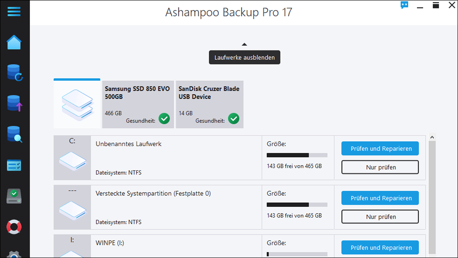 Ashampoo Backup Pro 17: Einfach und übersichtlich