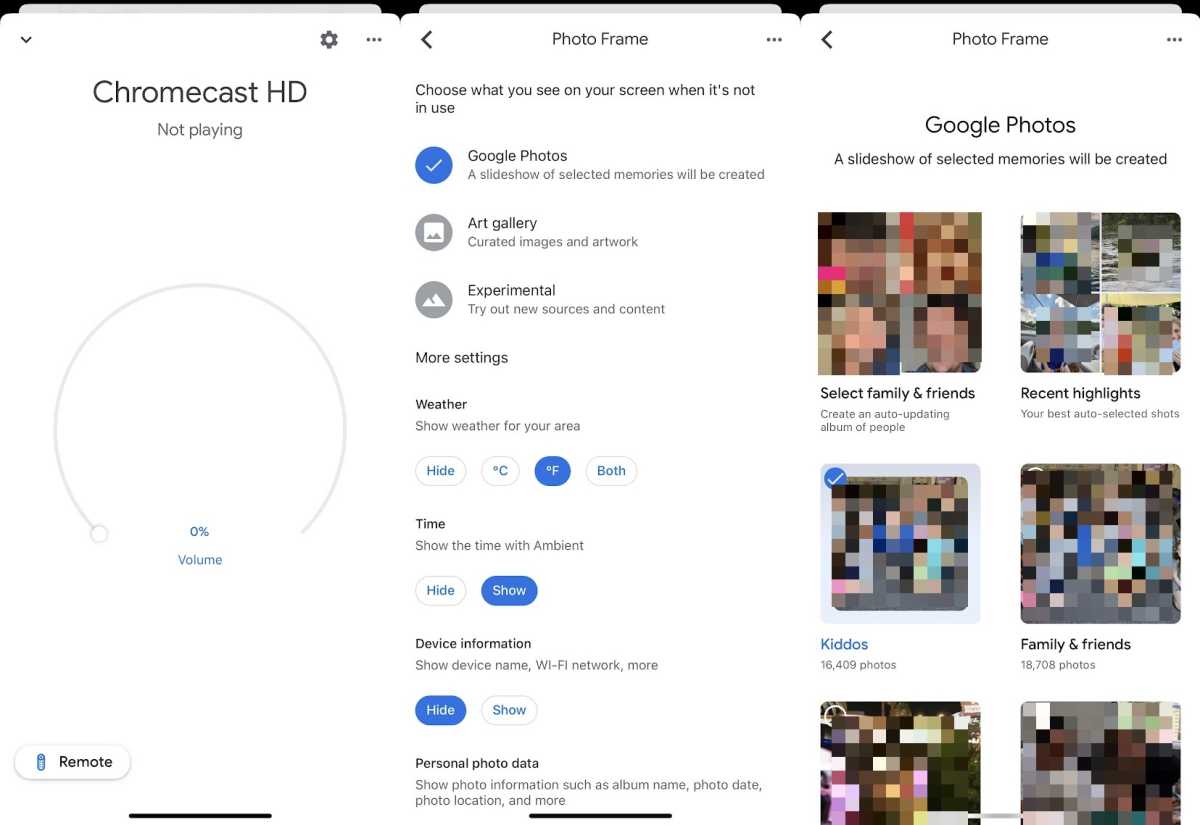 Setting up Google Photos Ambient Mode in the Google Home app