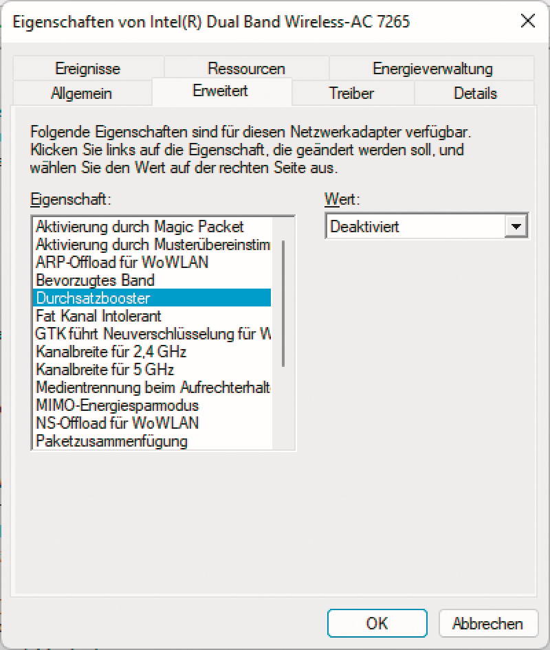 Intel WLAN-Treiber