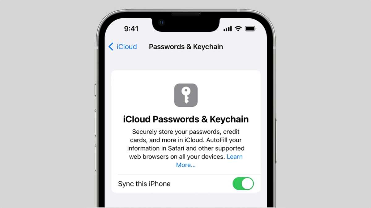 iOS 16 iCloud Llavero