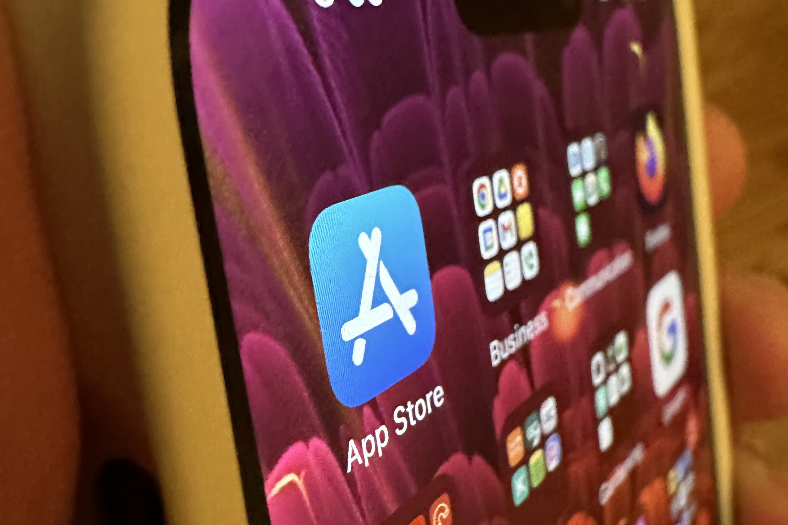 App Store icon on an iPhone