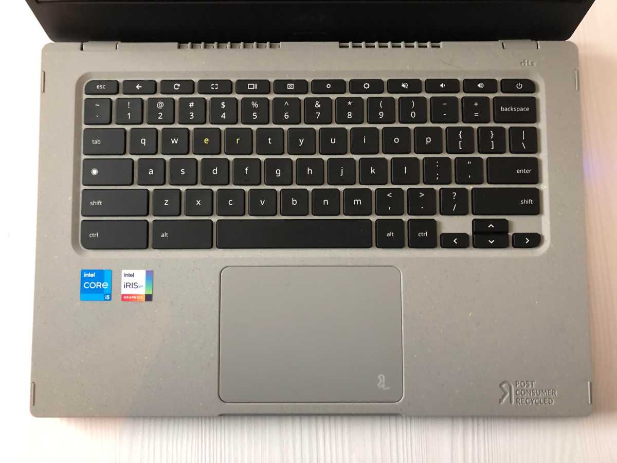 Acer Chromebook Vero 514 keyboard and trackpad