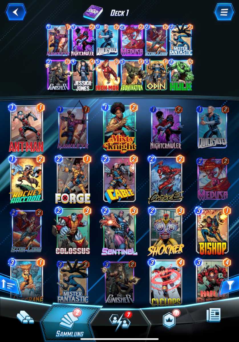 Marvel Snap iPad Deck