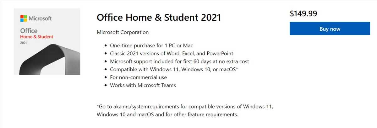 Microsoft Office Home and Student 2021