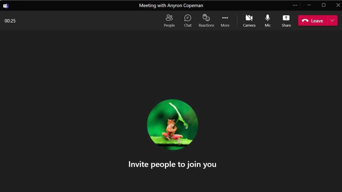 Microsoft Teams Personal meeting