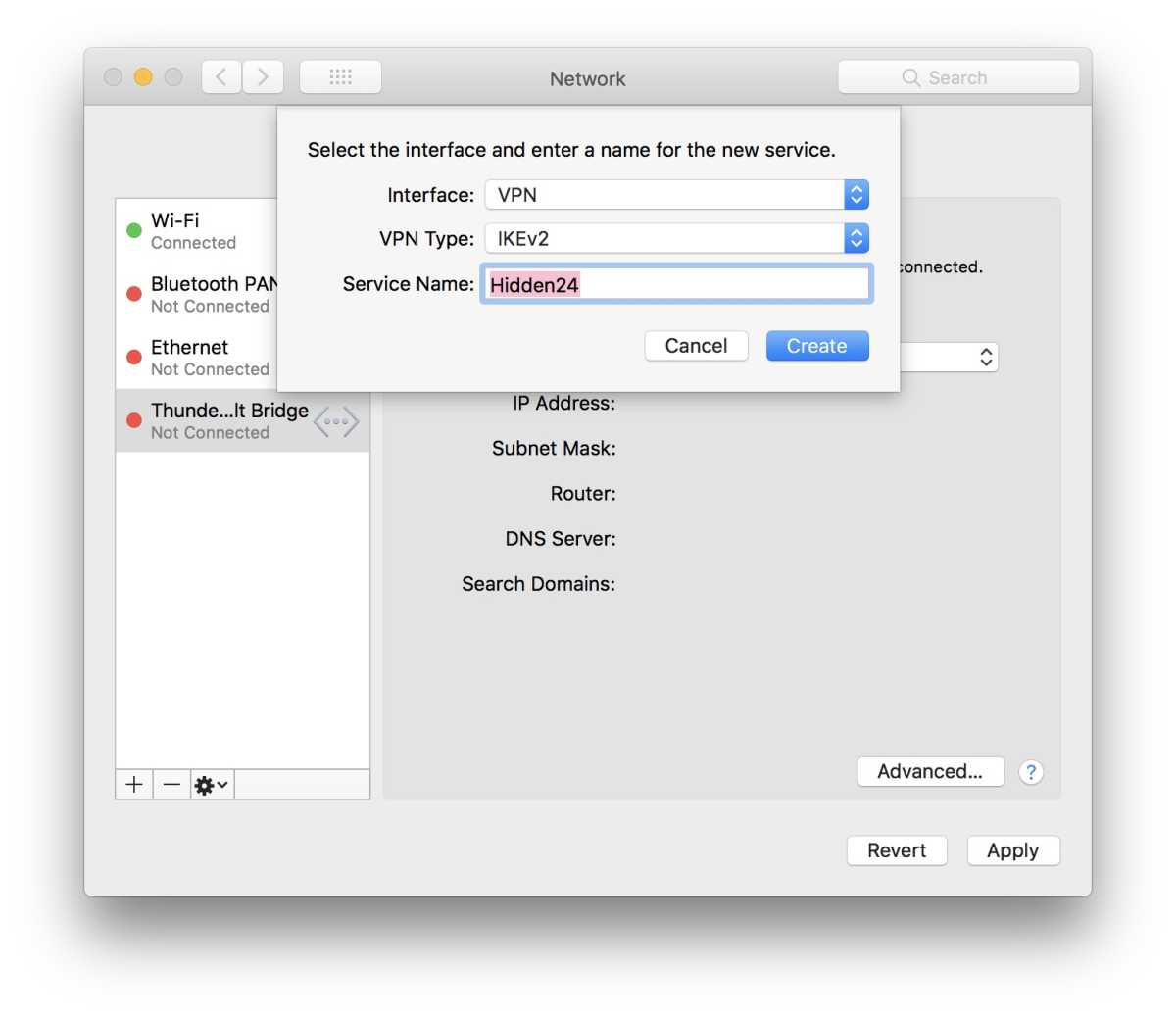 - Dans Tutorials Set up VPN no app