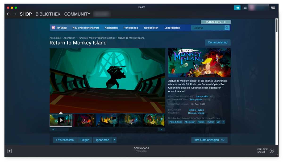 Steam auf macOS