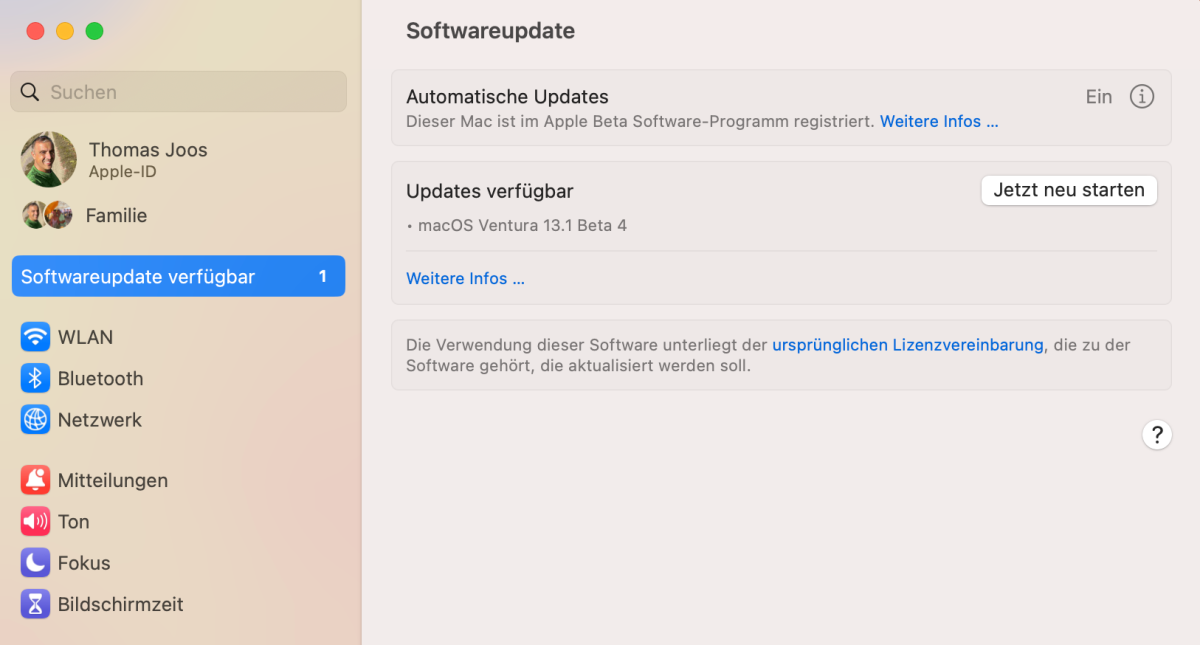 Updates für macOS können Ladeprobleme des Macs teilweise beheben.