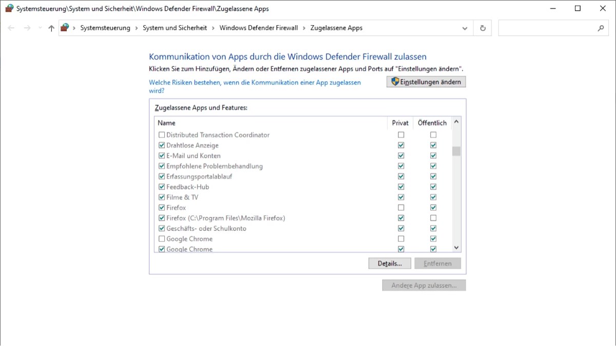 Windows Firewall App