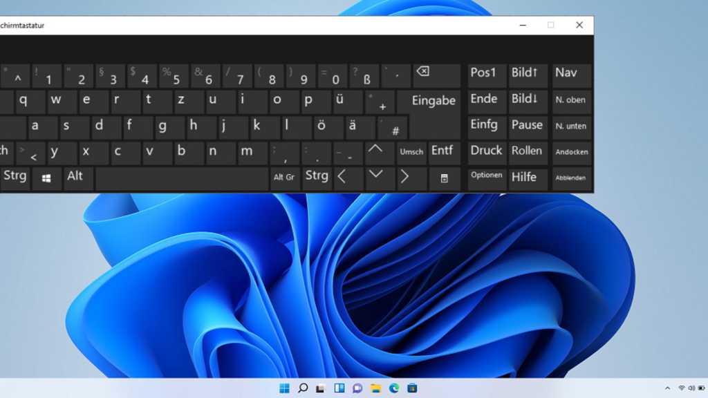 Image: So rufen Sie unter Windows die Bildschirmtastatur auf