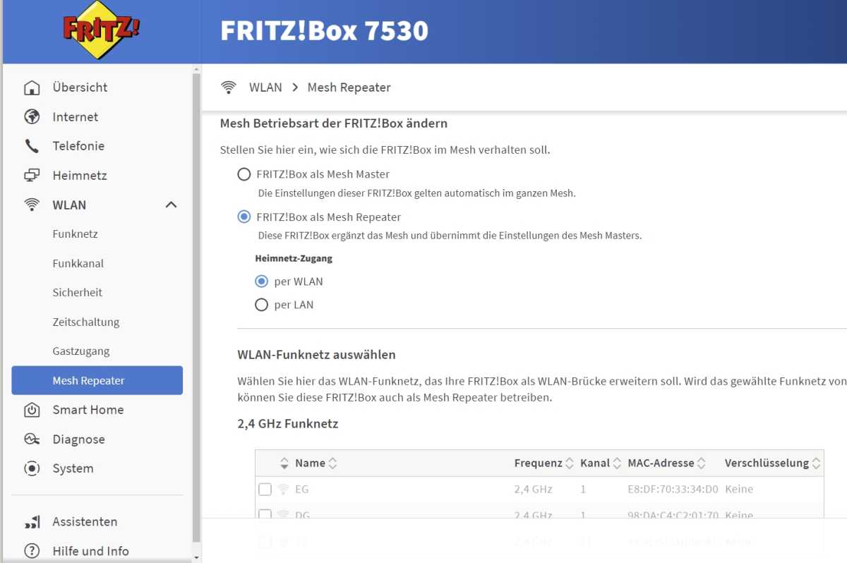 Mesh-Repeater arbeiten optimal mit einem passenden Mesh-Master zusammen, um ein lückenloses WLAN zu bieten.