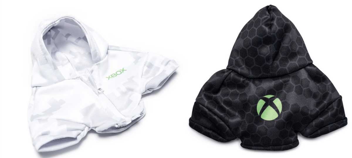 Xbox controller hoodie, white and black