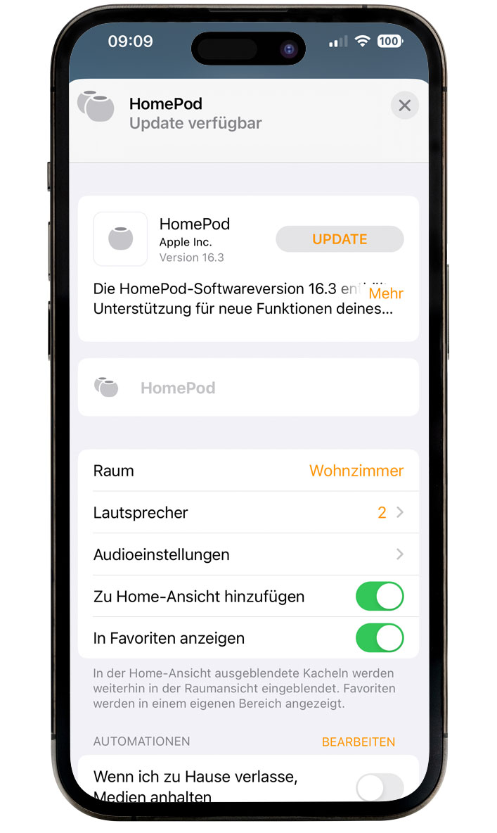 Temperatur Homepod Mini