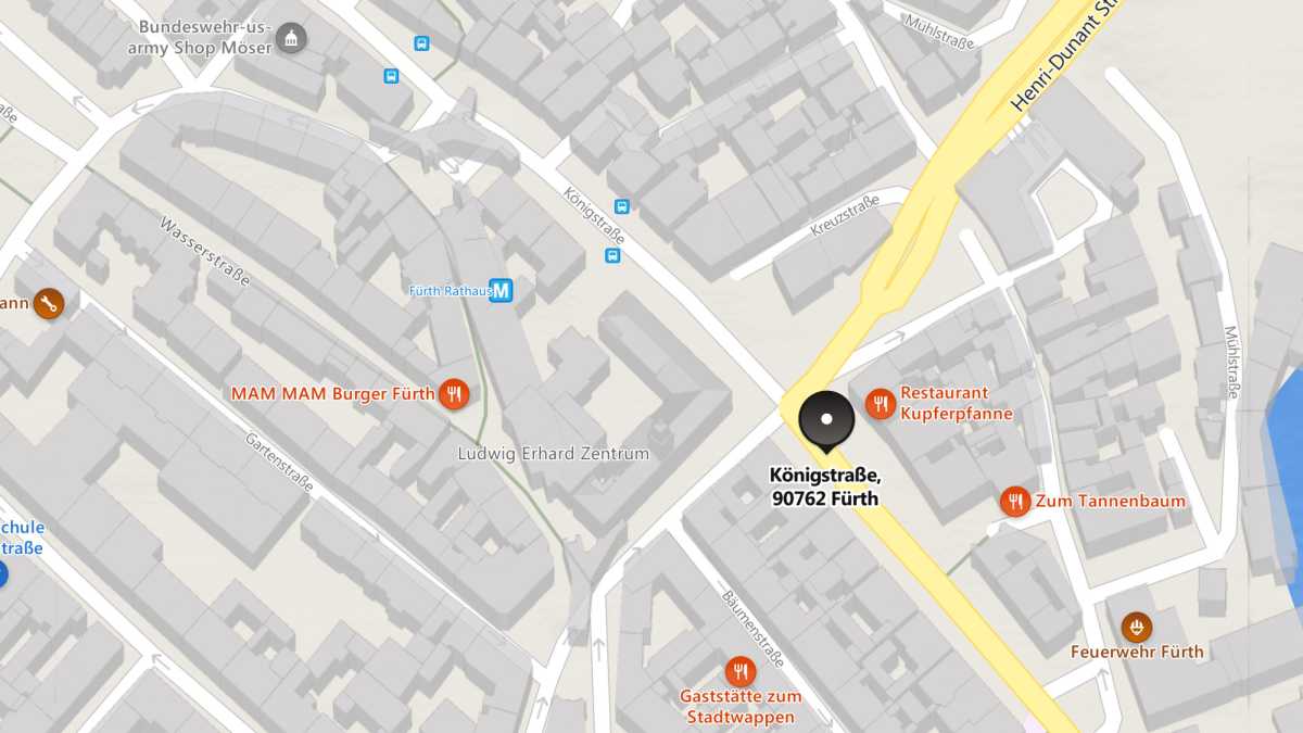 Bing Maps Fürth Königstraße