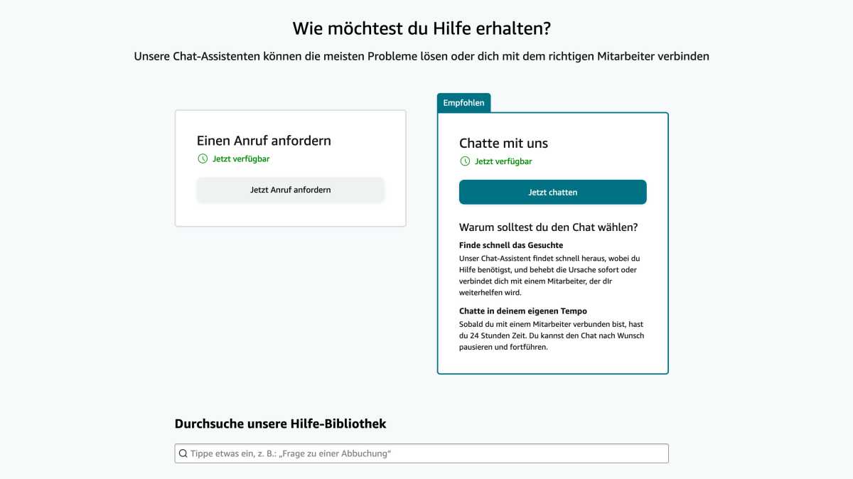 Amazon Kontakt