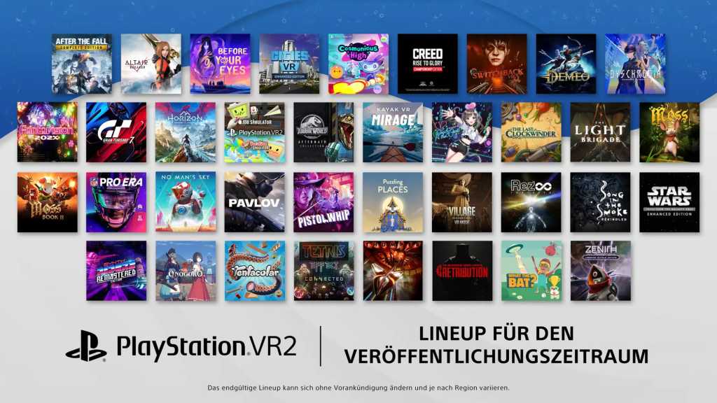 Image: Playstation VR2: Diese Launch-Titel stehen schon fest