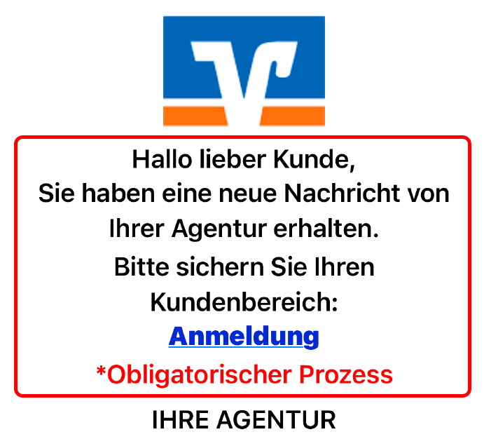 Wenn die Formulierung "offizieller" Mails merkwürdig generisch ist, handelt es sich vermutlich um eine Phishing-Mail