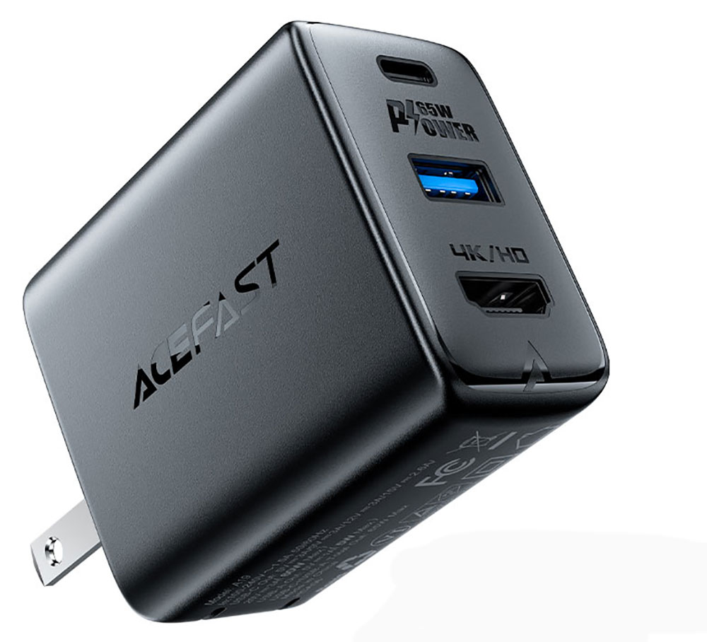 Acefast Portable GaN 65W Fast Charger - Best USB-C charger with HDMI