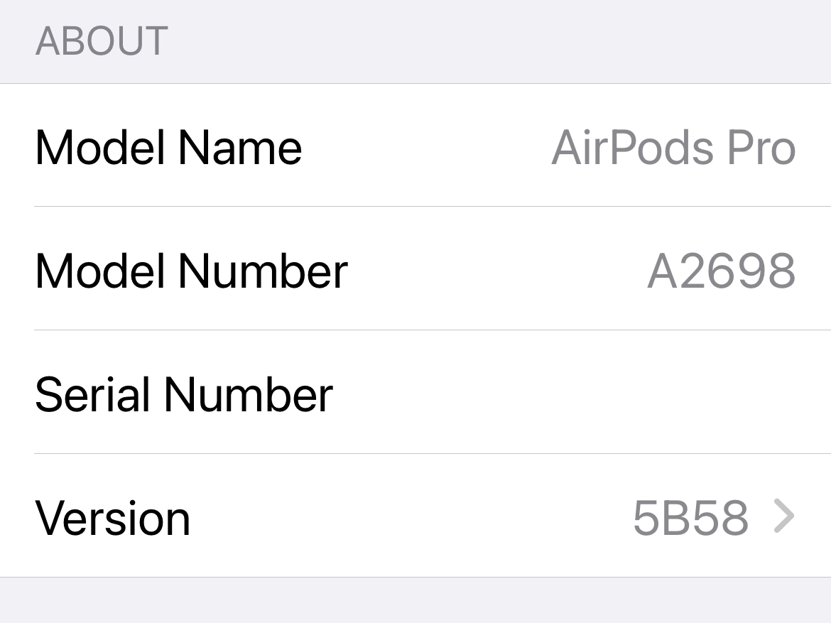 How to see AirPods firmware