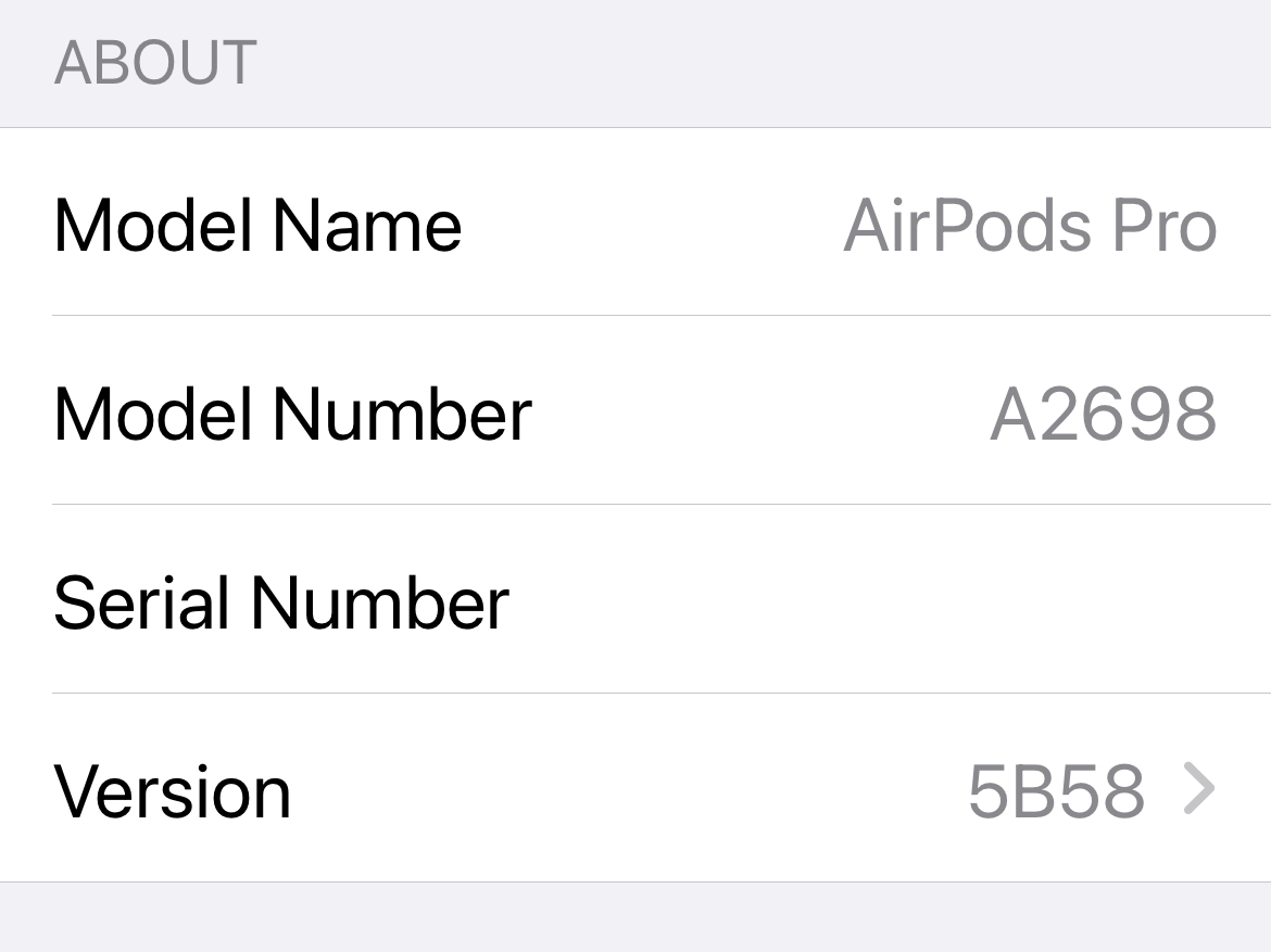 How to see AirPods Firmware