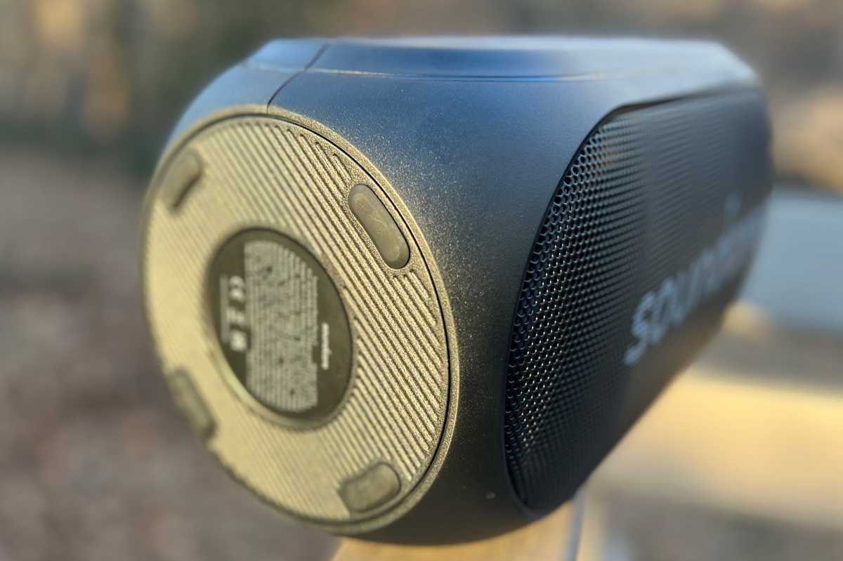 Soundcore Rave Party 2 feet for vertical orientation