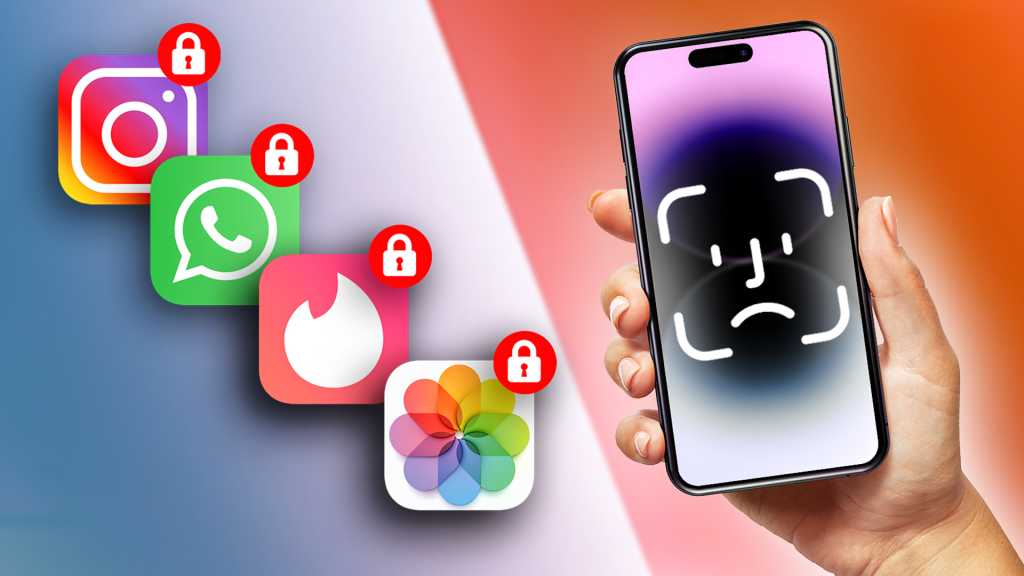 Image: Jede iPhone-App mit Face-ID sichern â mit diesem Trick geht's