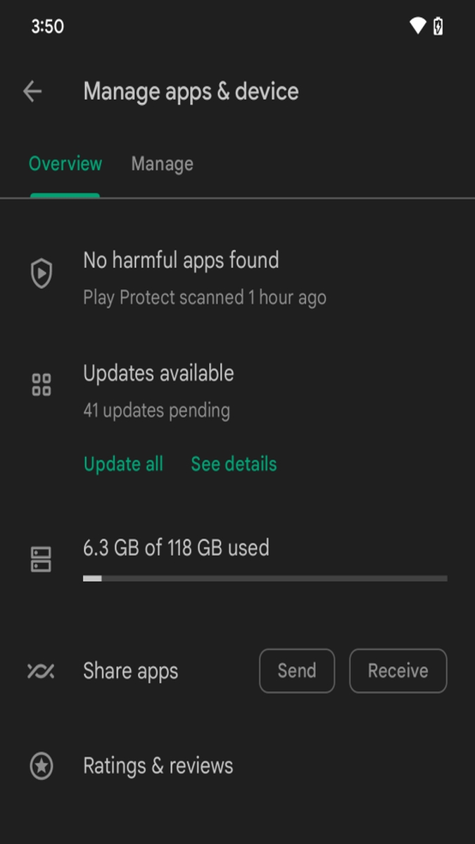 Android 13 Apps und Geräte verwalten