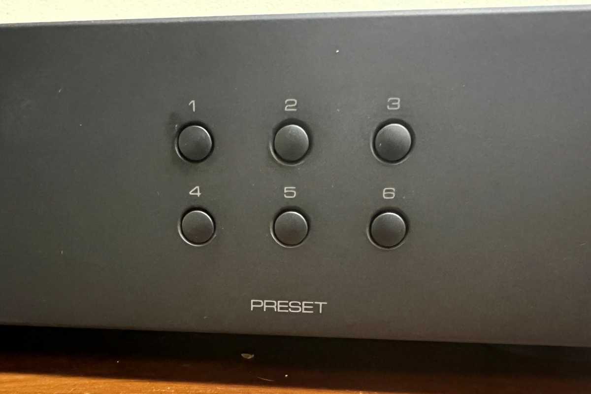 Audiolab 600N Play boutons de préréglage