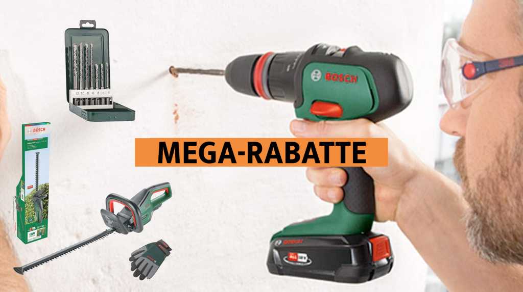 Image: Bosch 18V-Akku-Bohrmaschine mit Mega-Rabatt: Auch Akkuschrauber und mehr jetzt bei Amazon supergÃ¼nstig